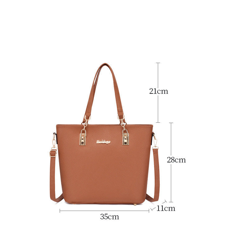 Set 6 Genti din Piele Ecologica, Model Granulat, Rosu