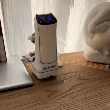 Mini Robot RC pentru Servire cu Telecomandă