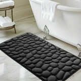 Set 4 Covorașe de Baie Antiderapante, Negru – Ofertele Zilei