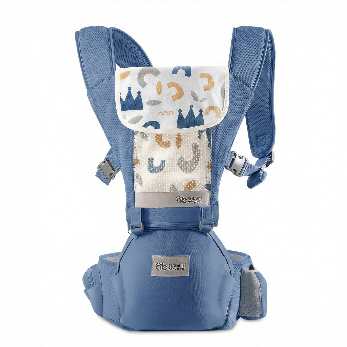 Marsupiu Ergonomic pentru Bebeluși cu Scaun pe Șold, din Bumbac 100%, Respirabil și Ușor, pentru 0–36 luni, Certificat Conform Standardelor de Siguranță, Purtare în mai Multe Poziții, Susține până la 30 kg