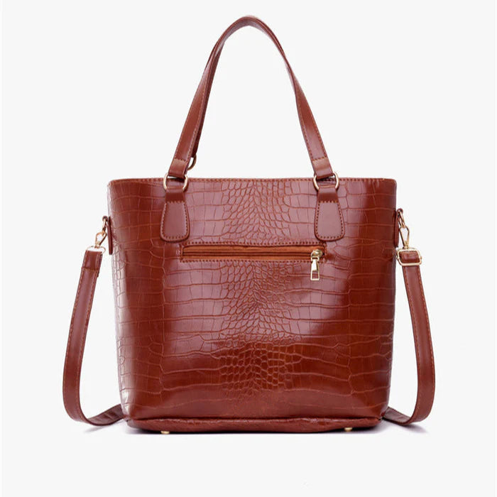 Set 6 Genti Vintage din Piele Ecologică Rosu