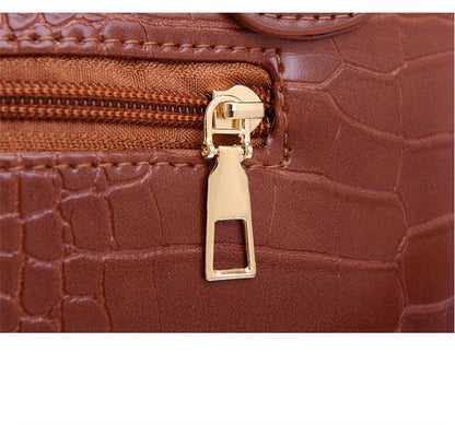 Set 6 Genti Vintage din Piele Ecologică Rosu