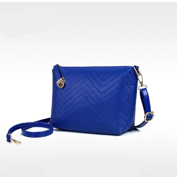 Set 6 Genti din Piele Ecologica, Model Chevron, Magenta