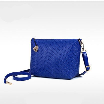 Set 6 Genti din Piele Ecologica, Model Chevron, Magenta