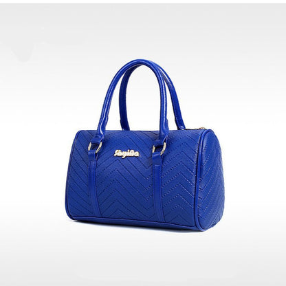 Set 6 Genti din Piele Ecologica, Model Chevron, Magenta