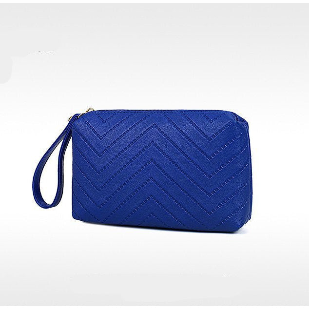 Set 6 Genti din Piele Ecologica, Model Chevron, Magenta