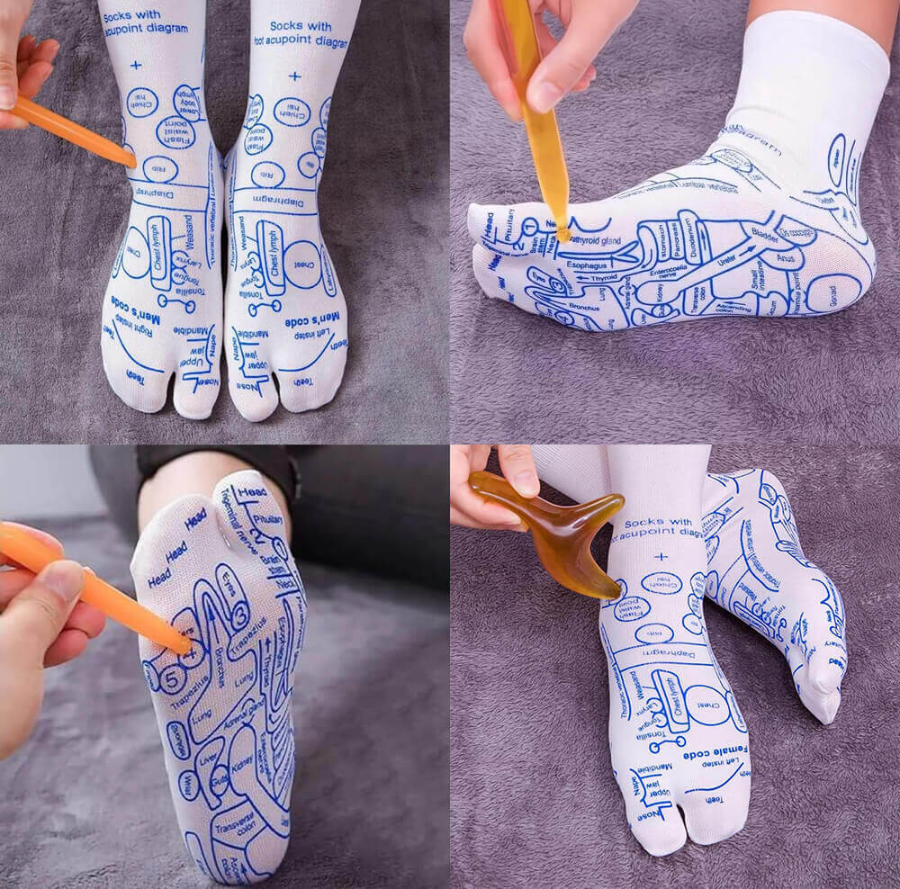 Sosete pentru Masaj, Presopunctură și Reflexoterapie