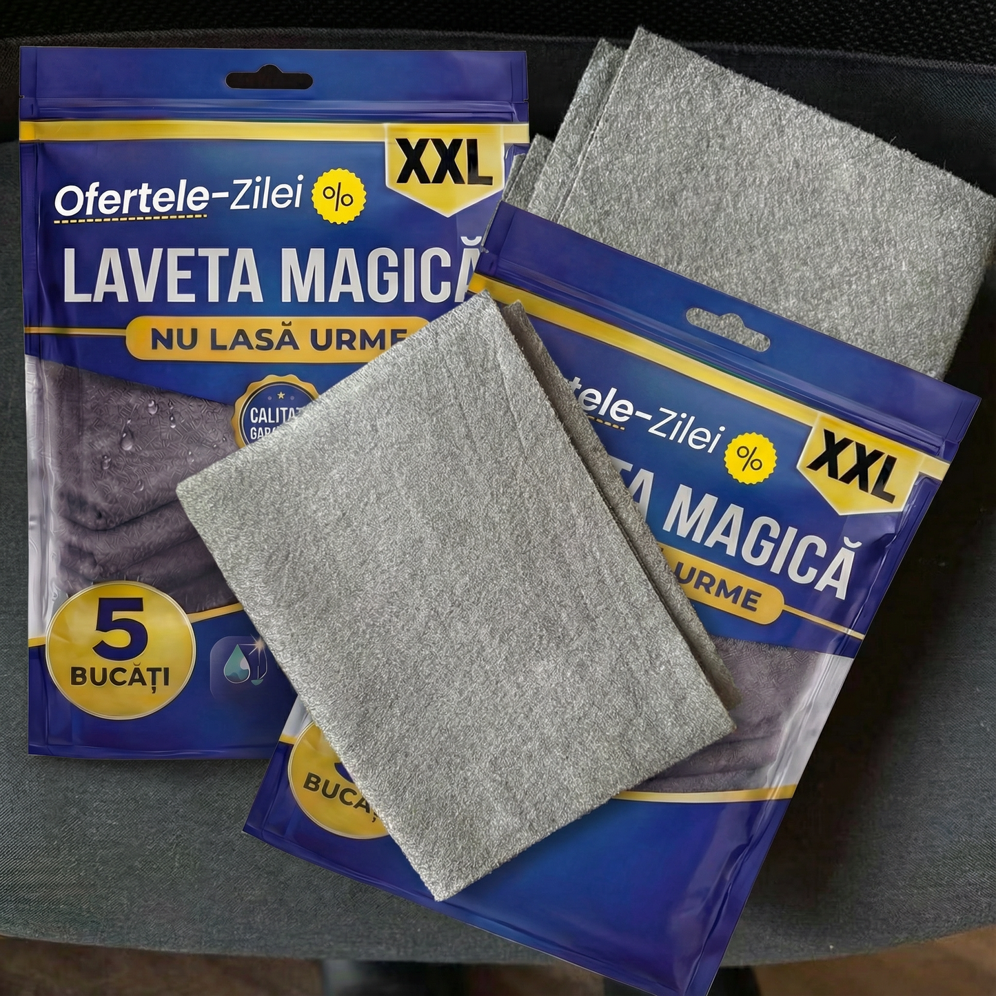 Laveta din Fibră Abrazivă (5+5 Gratis)