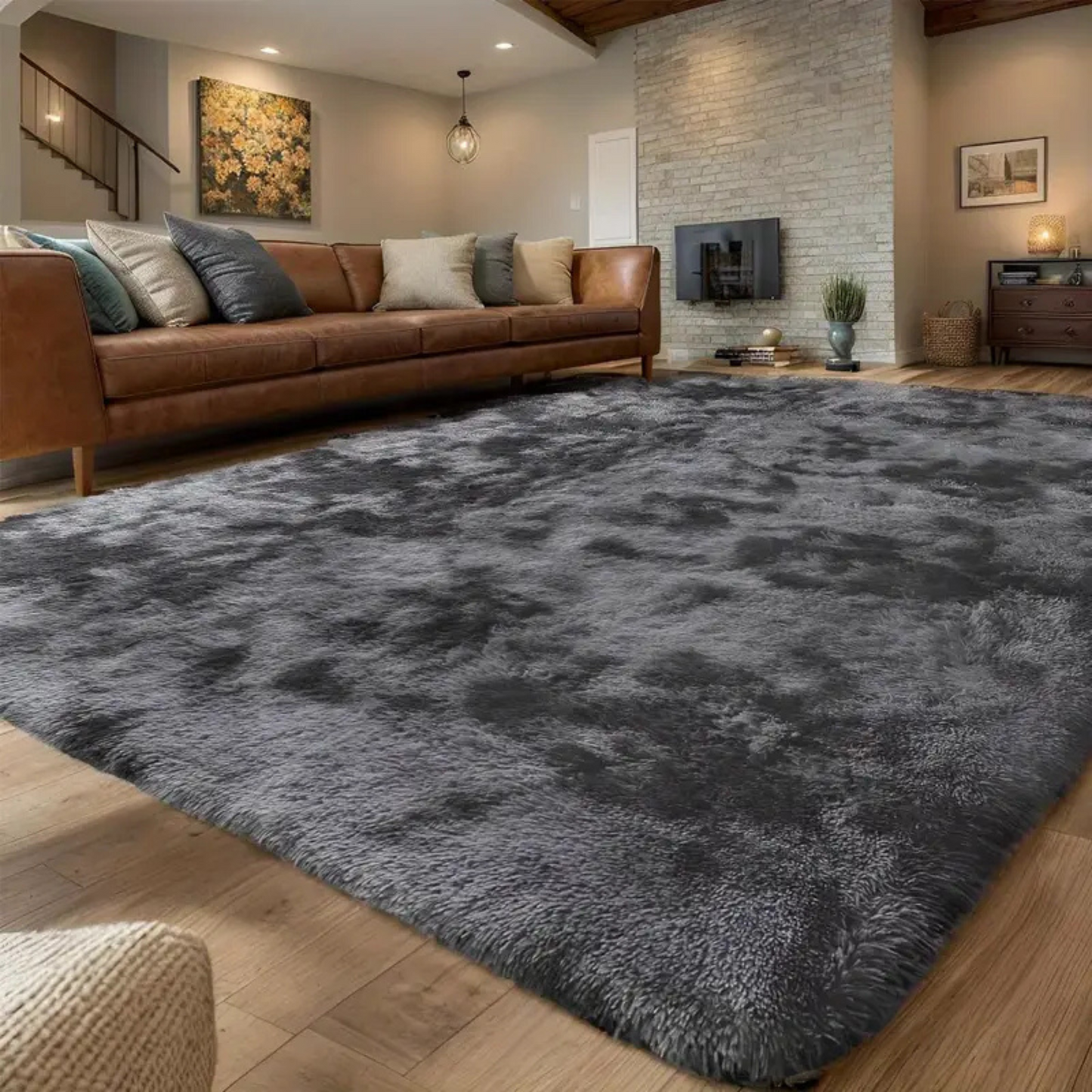 Covor Pufos Premium, Gri Deschis 200x280cm