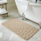 Set 4 Covorașe de Baie Antiderapante, Crem – Ofertele Zilei