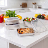 Set 6 Caserole din Inox 13.5x10.5 cm