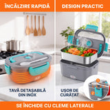 Caserolă Electrică 3-în-1 pentru Încălzit Mâncarea