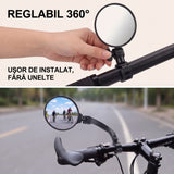 Oglinzi Retrovizoare Reglabile Rotative pentru Biciclete - Îmbunătățește Siguranța și Vizibilitatea pe Drum