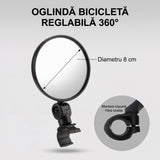 Oglinzi Retrovizoare Reglabile Rotative pentru Biciclete - Îmbunătățește Siguranța și Vizibilitatea pe Drum