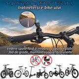 Oglinzi Retrovizoare Reglabile Rotative pentru Biciclete - Îmbunătățește Siguranța și Vizibilitatea pe Drum