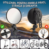 Oglinzi Retrovizoare Reglabile Rotative pentru Biciclete - Îmbunătățește Siguranța și Vizibilitatea pe Drum