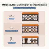Bancă cu Spațiu de Depozitare pentru Încălțăminte