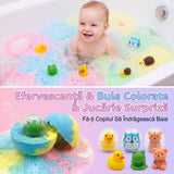 MagicBath Surprise™ – Set 12 Bombe Efervescente de Baie pentru Copii cu Jucării Surpriză