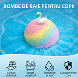 MagicBath Surprise™ – Set 12 Bombe Efervescente de Baie pentru Copii cu Jucării Surpriză