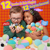 MagicBath Surprise™ – Set 12 Bombe Efervescente de Baie pentru Copii cu Jucării Surpriză