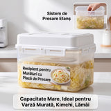 Recipient de Fermentare cu Capacitate Mare cu Sistem de Presare