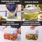 Recipient de Fermentare cu Capacitate Mare cu Sistem de Presare