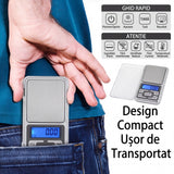 Cântar Bijuterii Digital Portabil cu Afișaj LCD