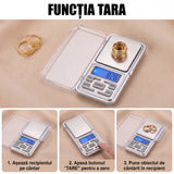 Cântar Bijuterii Digital Portabil cu Afișaj LCD