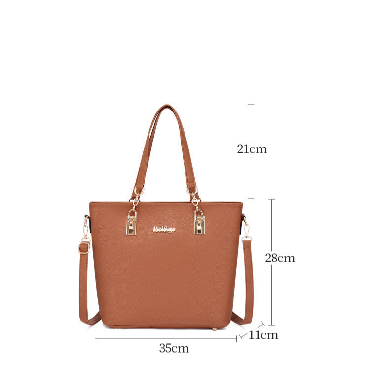 Set 6 Genti din Piele Ecologica, Model Granulat, Rosu
