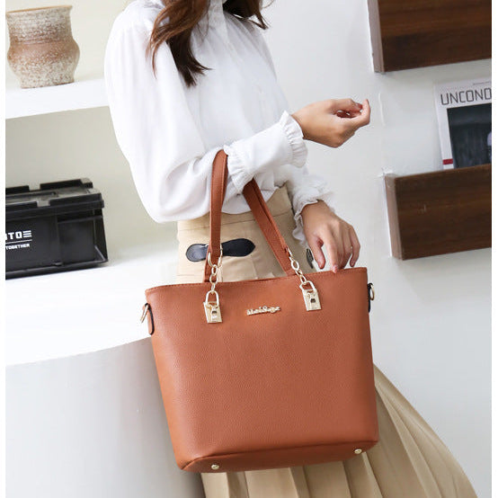 Set 6 Genti din Piele Ecologica, Model Granulat, Rosu