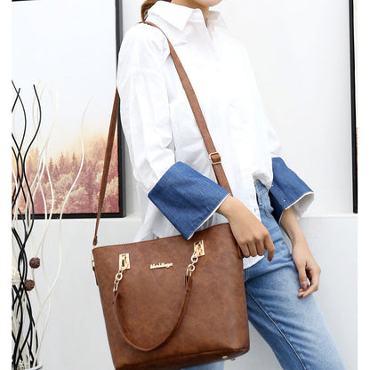 Set 6 Genti din Piele Ecologica, Model Texturat, Rosu