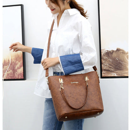 Set 6 Genti din Piele Ecologica, Model Texturat, Rosu