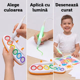Pensula Magică cu Lumină pentru Pictură Fără Pete