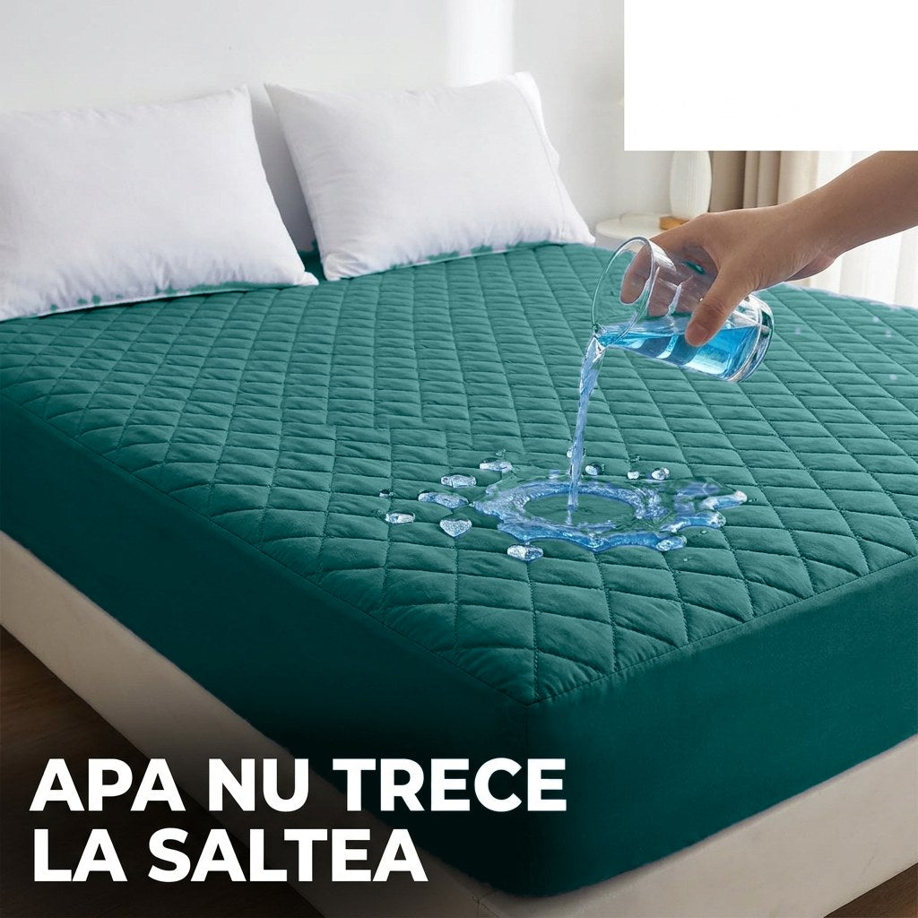 Așternut Impermeabil cu Sistem Anti-Alunecare, Verde