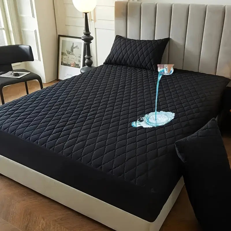 Așternut Impermeabil cu Sistem Anti-Alunecare, Negru