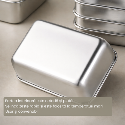Set 6 Caserole din Inox