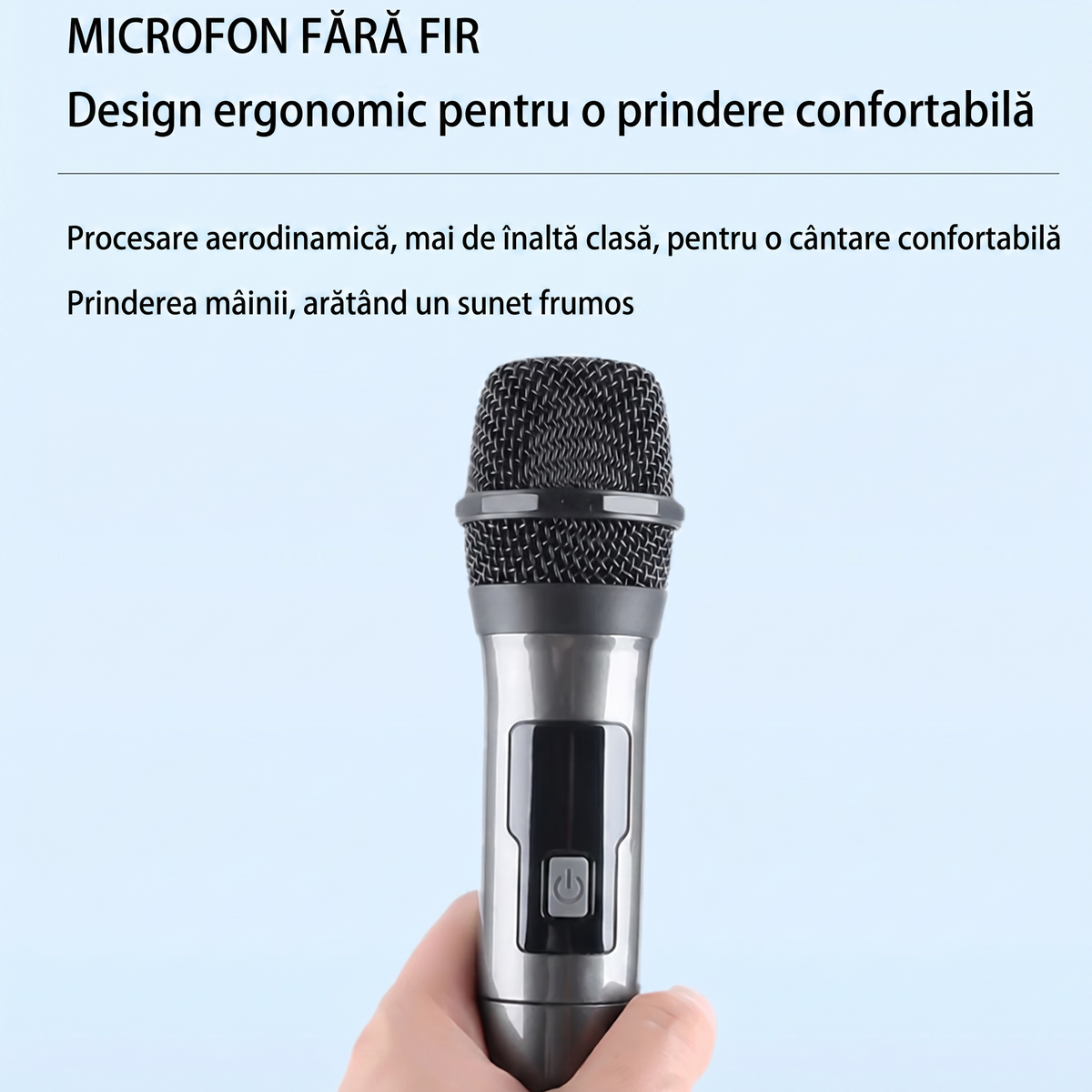 Set Microfoane Wireless Dinamice cu 2 Microfoane și Accesorii