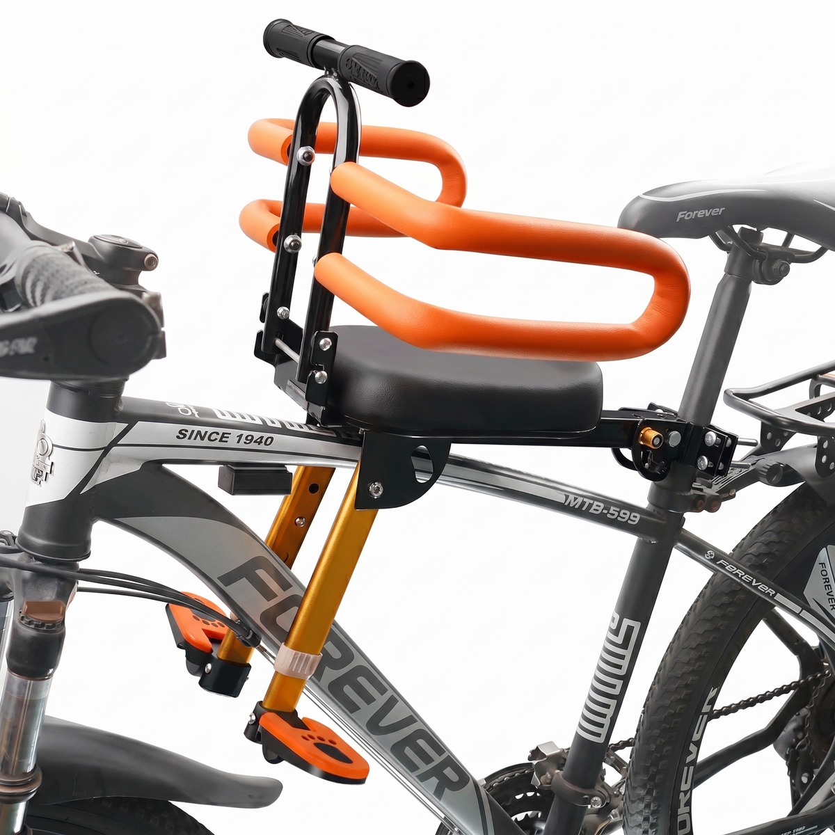 Scaun pentru Copii de Bicicletă cu Bară de Siguranță (2–6 ani)