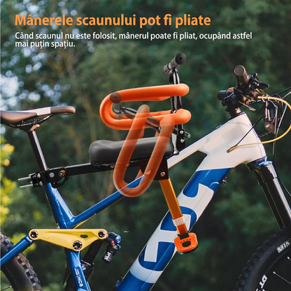 Scaun pentru Copii de Bicicletă cu Bară de Siguranță (2–6 ani)