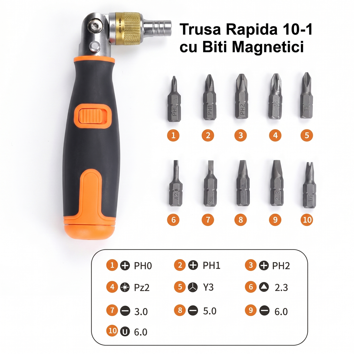 Șurubelniță Multifuncțională 10 in 1