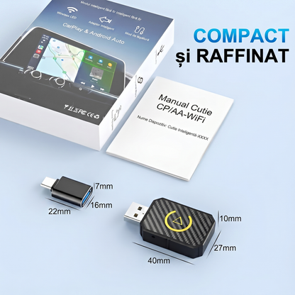 Adaptor Wireless CarPlay și Android Auto