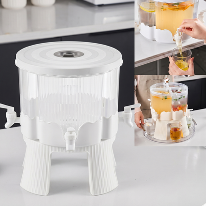 Dispenser Băuturi cu Robinet și 4 Compartimente