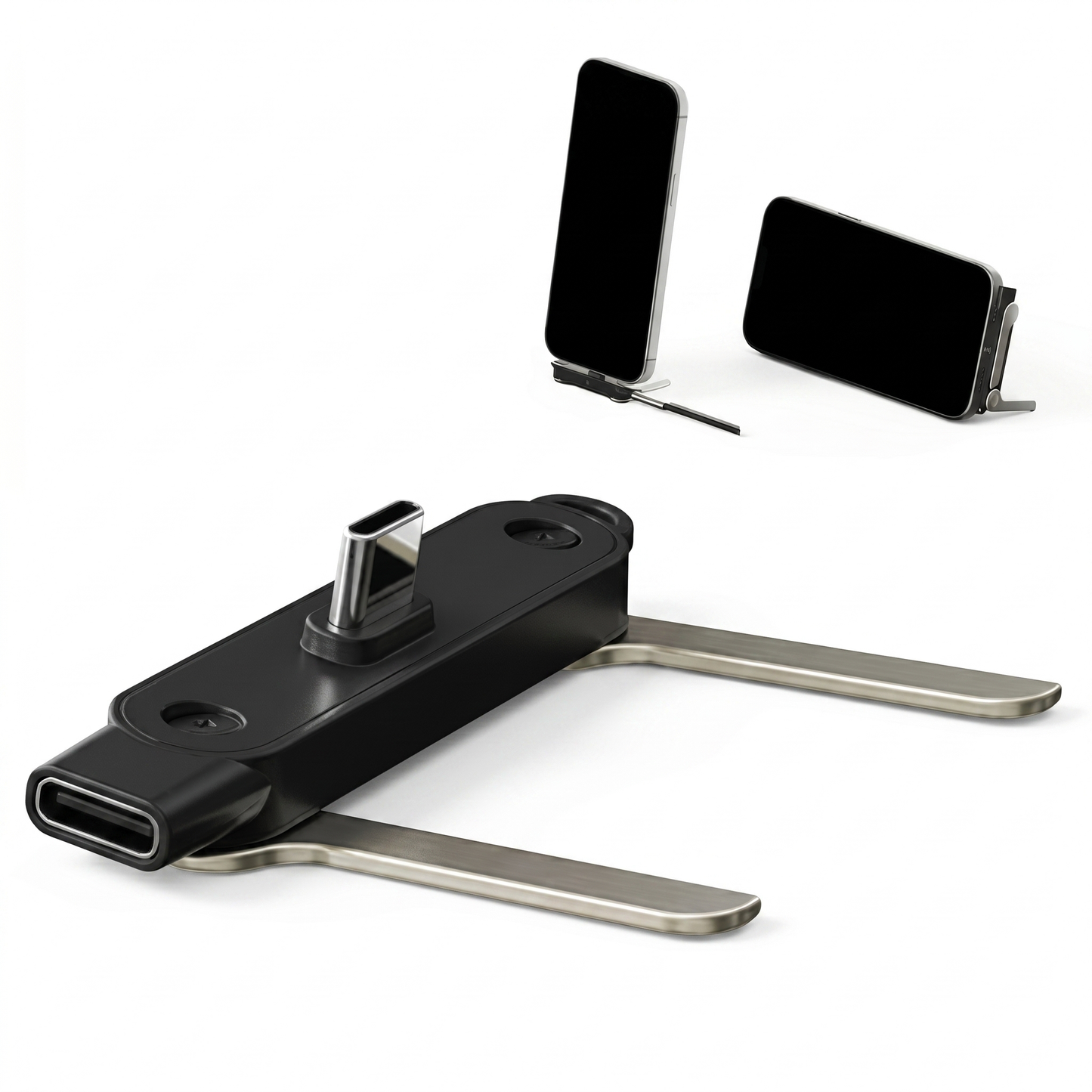 Adaptor Type-C cu Suport Rotativ 360°