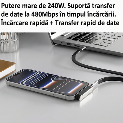 Adaptor Type-C cu Suport Rotativ 360°