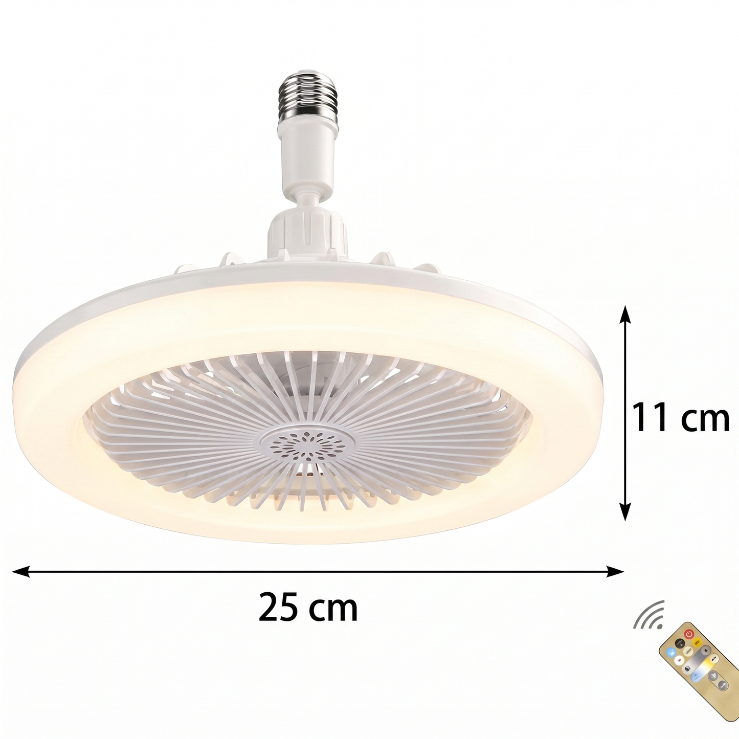 Lampă LED cu Ventilator