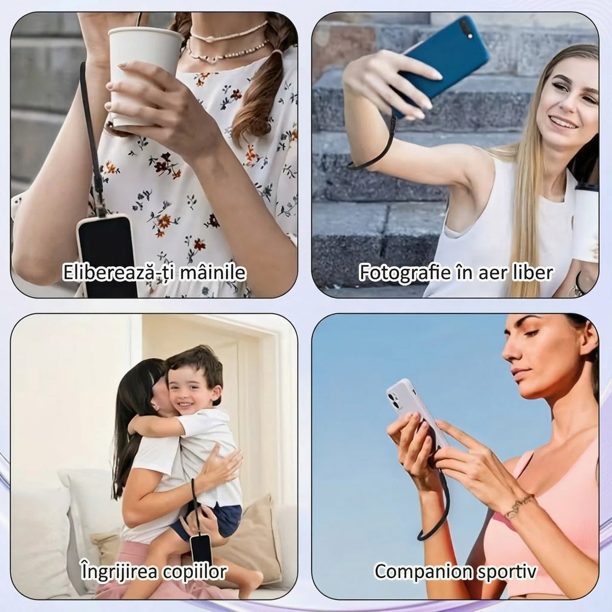 Brățară Premium Antifurt pentru Telefon Mobil, Rotativă 360°