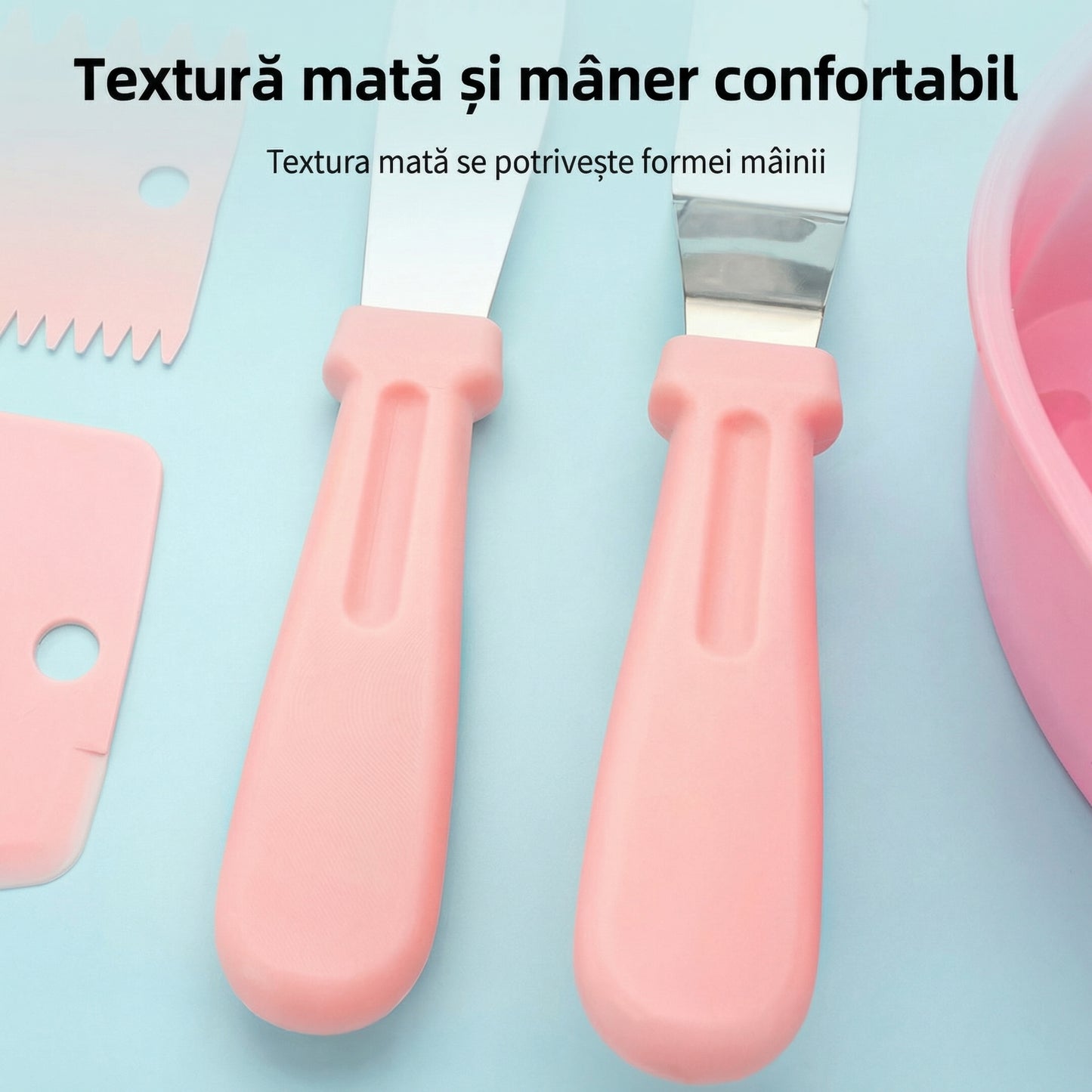 Set de Decorare Torturi cu Spatule și Forme pentru Copt