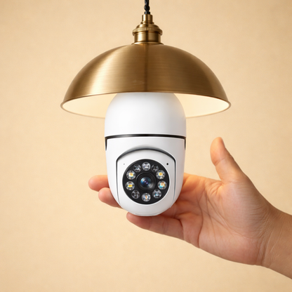 Cameră de Securitate Inteligentă cu Vizualizare Panoramică 360°