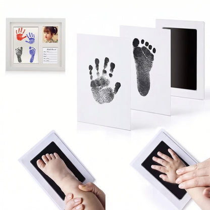Set Amprente Bebeluș Premium – Ramă Foto + Ink Pad Fără