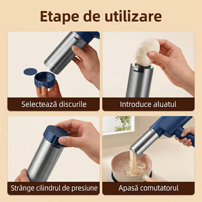 Mașină de Făcut Paste, Automată, Portabilă, 3 Forme de Tăiței